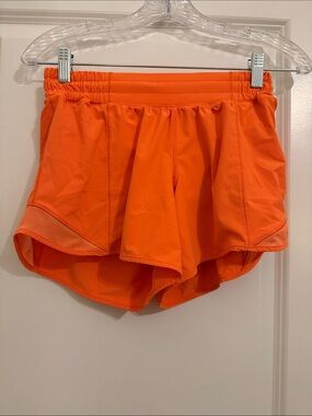 lululemon athletica Bright Orange Athletic Shorts